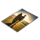 Silhouette bei Sonnenaufgang Notizblock (Linke Seite)