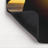Silhouette bei Sonnenuntergang Mousepad (Ecke)