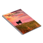 Silhouette bei Sonnenuntergang Notizblock (Rechte Seite)