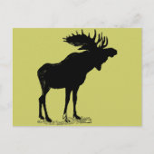 Silhouette beliebiger Farbe Postkarte (Vorderseite)