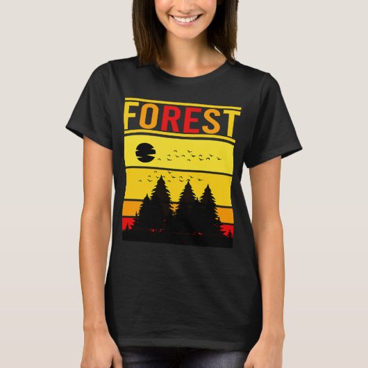 Silhouette Berg- und Forstwirtschaft 38 T-Shirt (Vorderseite)