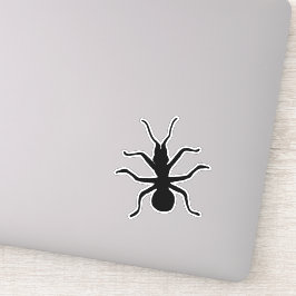 Silhouette Big Black Crawling Ant Insect Aufkleber
