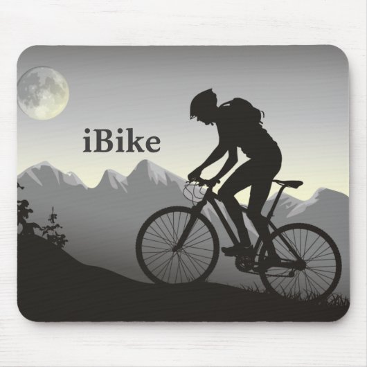 Silhouette Bike: Mountain Bike Mousepad (Vorne)
