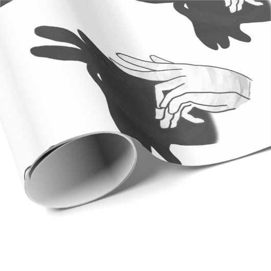 Silhouette Billy Goat Geschenkpapier (Rolleneckpunkt)