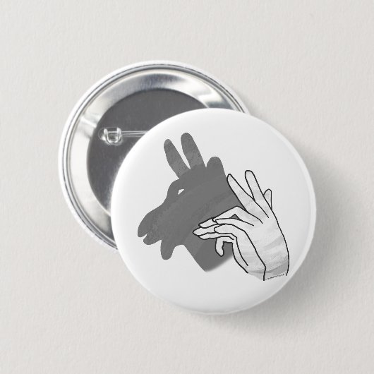 Silhouette Billy Goat Gray Button (Vorne & Hinten)