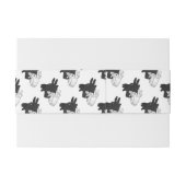 Silhouette Billy Goat Gray Einladungsbanderole (Rückseitenbeispiel)