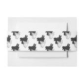 Silhouette Billy Goat Gray Einladungsbanderole (Vorderseite Beispiel)