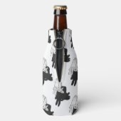 Silhouette Billy Goat Gray Flaschenkühler (Flasche Rückseite)