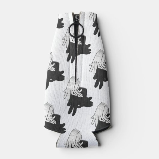 Silhouette Billy Goat Gray Flaschenkühler (Rückseite)