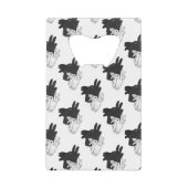 Silhouette Billy Goat Gray Geldbeutel Flaschenöffner (Vorderseite)