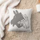 Silhouette Billy Goat Gray Kissen (Decke)