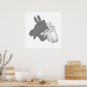 Silhouette Billy Goat Gray Poster (Küche)
