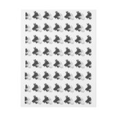 Silhouette Billy Goat Gray Rundum-Adressaufkleber (Bogen)