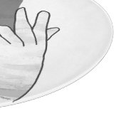 Silhouette Billy Goat Gray Schneidebrett (Ecke)