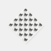 Silhouette Billy Goat Gray Serviette (Ecke)