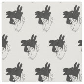 Silhouette Billy Goat Gray Stoff (Nahaufnahme)