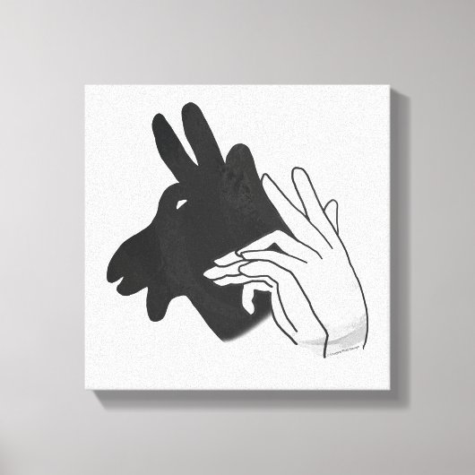 Silhouette Billy Goat Leinwanddruck (Vorderseite)