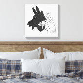 Silhouette Billy Goat Leinwanddruck (Insitu (Schlafzimmer))