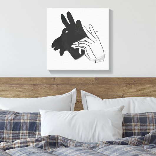 Silhouette Billy Goat Leinwanddruck (Insitu (Schlafzimmer))
