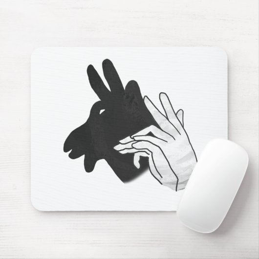 Silhouette Billy Goat Mousepad (Mit Mouse)