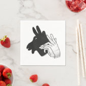 Silhouette Billy Goat Serviette (Beispiel)