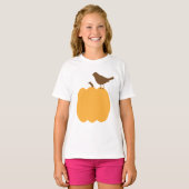 Silhouette Bird und Pumpkin T-Shirt (Vorne ganz)