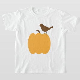 Silhouette Bird und Pumpkin T-Shirt