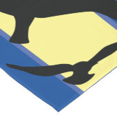 Silhouette Black Bird Kurzer Tischläufer (Ecke)