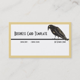Silhouette Black Bird Rave Logo Business Card Visitenkarte