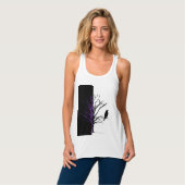 Silhouette Black Bird Raven Tank Top (Vorderseite Vollansicht)
