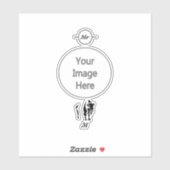 Silhouette Black Buffalo Aufkleber (Blatt)