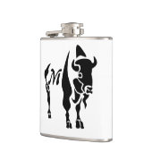 Silhouette Black Buffalo Flachmann (Links)