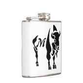 Silhouette Black Buffalo Flachmann (Rechts)