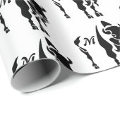 Silhouette Black Buffalo Geschenkpapier (Rolleneckpunkt)