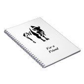 Silhouette Black Buffalo Monogram Notizblock (Rechte Seite)