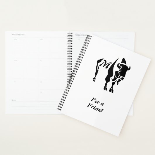 Silhouette Black Buffalo Monogram Planer (Anzeige)