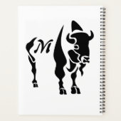 Silhouette Black Buffalo Monogram Planer (Rückseite)