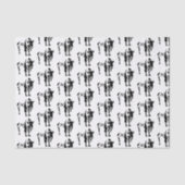 Silhouette Black Buffalo Seidenpapier (Vorderseite)