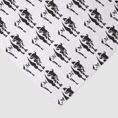 Silhouette Black Buffalo Seidenpapier (Ausschnitt)