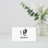 Silhouette Black Buffalo Visitenkarte (Stehend Vorderseite)
