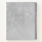 Silhouette Black Cat Holding Star Red Pentagram Notizblock (Rückseite)