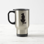 Silhouette Black Cat Reisebecher (Links)