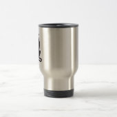 Silhouette Black Cat Reisebecher (Mittel)