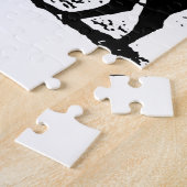 Silhouette Black & White Buffalo Puzzle (Seite)