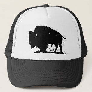 Silhouette Black & White Buffalo Truckerkappe