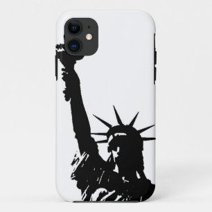Silhouette "Black & White Lady Liberty" Case-Mate iPhone Hülle