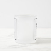 Silhouette "Black & White Lady Liberty" Mattglastasse (Mittel)