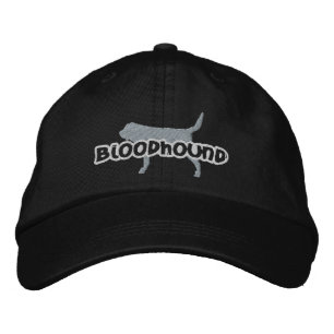 Silhouette Bloodhound bestickter Hut