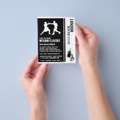 Silhouette Boxing Match, Boxing Class Advert Flyer (Gruppe)