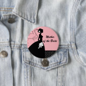 Silhouette-Braut-Mutter des Braut-Knopfes/des Button (Beispiel)